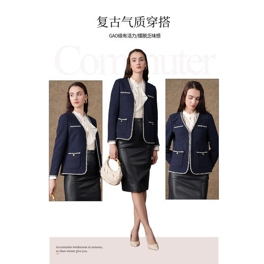 乔万尼短外套时尚小香风毛呢EM4B562 商品图3