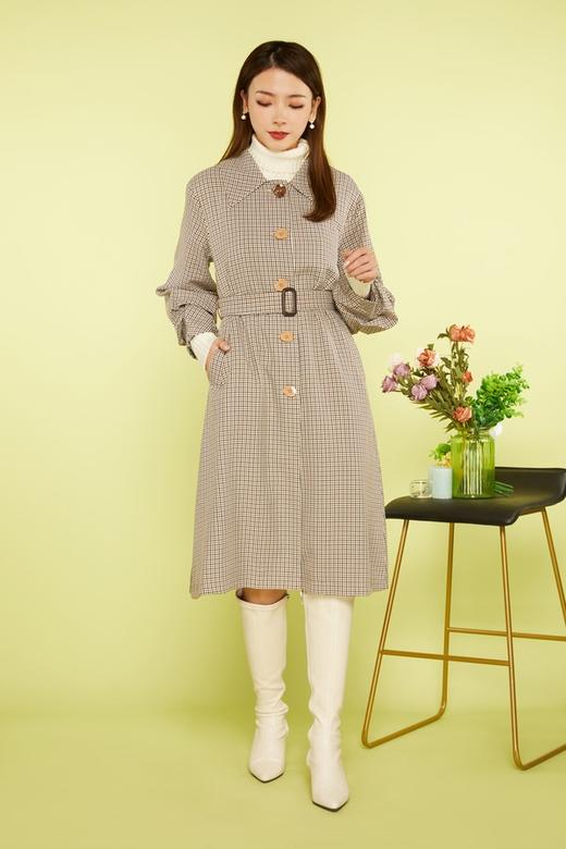 LNNNS 经典格纹长外套 11467 商品图4