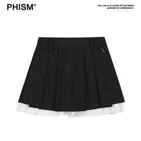 花苞下摆百褶裙