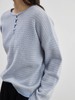 步履不停/5A13259C/条纹亨利领毛衣 商品缩略图3
