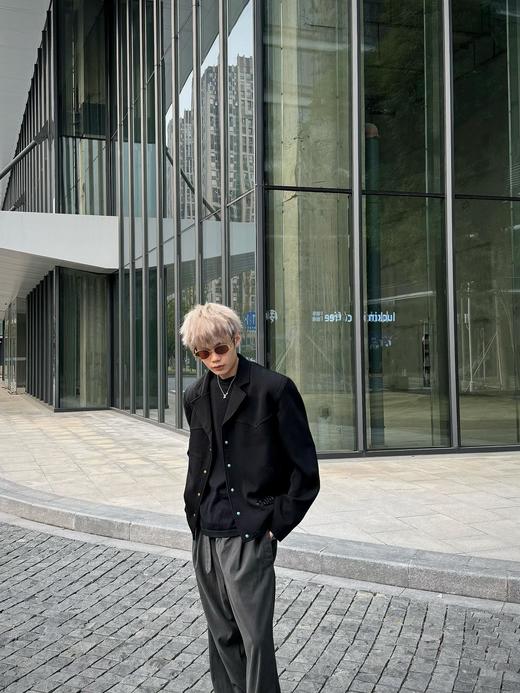 驴家  24fw绿松石羊毛西装夹克外套 商品图6