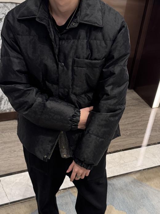 CD 24fw oblique 科技暗纹提花满印薄款立领夹克羽绒外套 商品图1