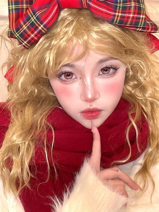 GIRLS'S LINE 日抛美瞳（两片装） 拉拉队 直径14.5mm着色13.8mm 商品图2