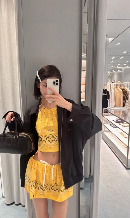 M家 24fw 藏青巴塔维亚羊毛混纺教练夹克 商品图0