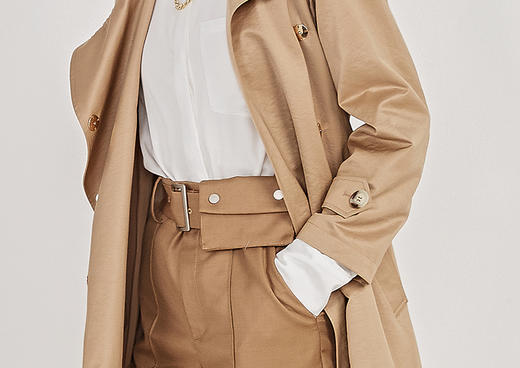 NUTS春季新款时尚通勤百搭气质风衣外套女211047056B 商品图5