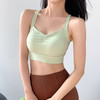 【限时秒】YOGACODE【火树银花系列】运动背心女带胸垫前胸抽褶聚拢蜜桃胸美背DWB115019 商品缩略图0