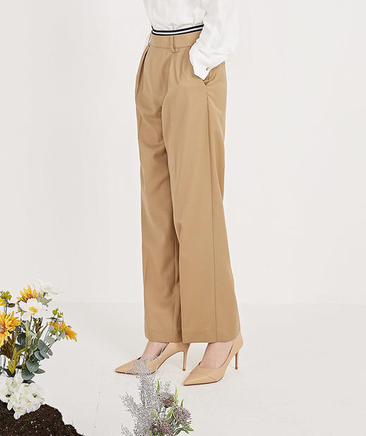 NUTS春季新品时尚休闲阔腿纯色长裤女211073007B 商品图1