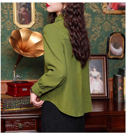 裁缝学苑AS424设计感盘扣不对称衬衫纸样女装新款长袖衬衣港风上衣样板 商品图8