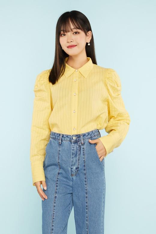 amadella 泡泡袖色织条纹衬衣 11469 商品图0