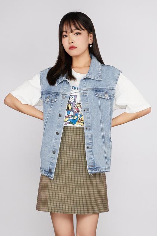 HAYES 水洗牛仔马甲外套 11491 商品图0