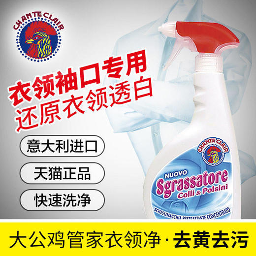 【一般贸易】大公鸡管家 去污去渍衣物袖口喷雾500ml（新老包装随机发） 商品图2
