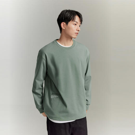 GXG男装 城市探索发热保暖纯色舒适打底长袖T恤  秋季热卖长袖T恤 商品图2