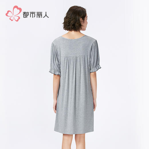 都市丽人女士莫代尔短袖裙薄棉莫拉架生活家居短袖类LHH6C7 商品图3