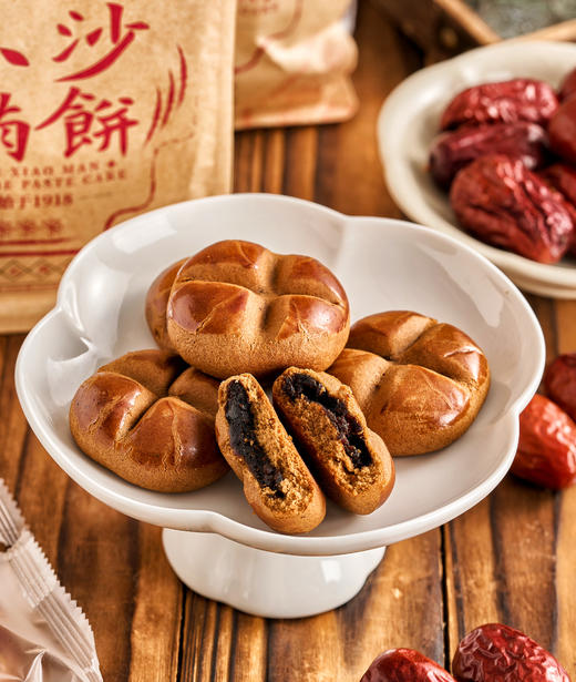 榴小满【百年非遗枣沙饼】独一份的枣沙糕，你一定要品尝这份匠心美味，低糖不腻  ✅独立包装，干净卫生，方便携带 ✅非遗技艺，古法传承，共24道工艺 💫枣沙饼枣泥含量58%，鸡蛋含量21%，满口醇香 商品图1