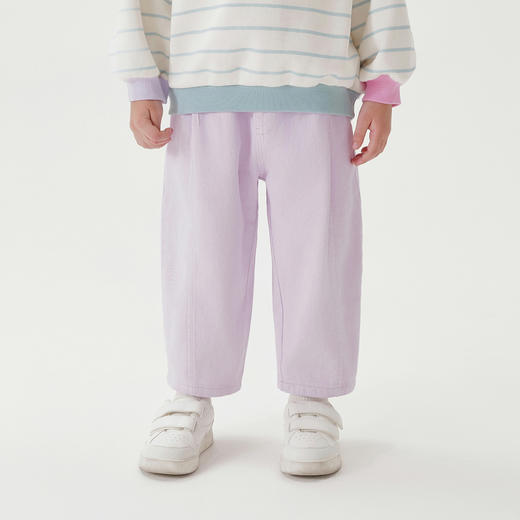 马克珍妮女童时尚简约牛仔裤儿童萝卜裤2025年春装新款裤子250291 商品图1