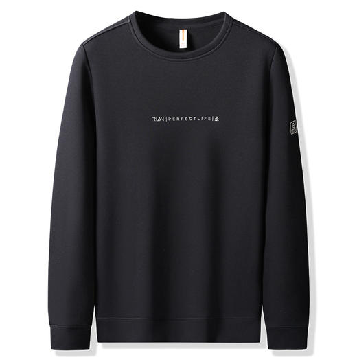 【新款DK】大依优型大码男装宽松休闲圆领卫衣棉质打底衫加肥加大码套头卫衣上衣男士 商品图4