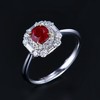 0.88ct刻面红宝石戒指 商品缩略图1