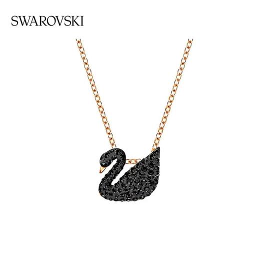  SWAROVSKI  SWAN施华洛士奇经典黑色天鹅项链 商品图5