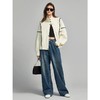 雀说 设计感黑白撞色拼接外套女春秋新款通勤风简约小众上衣5ZF-2103 商品缩略图3