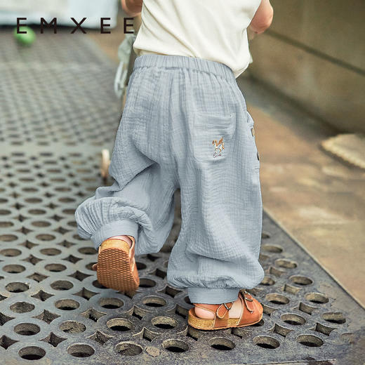 【宝宝服饰】嫚熙童装男女宝春季防蚊裤休闲婴童裤薄 商品图1