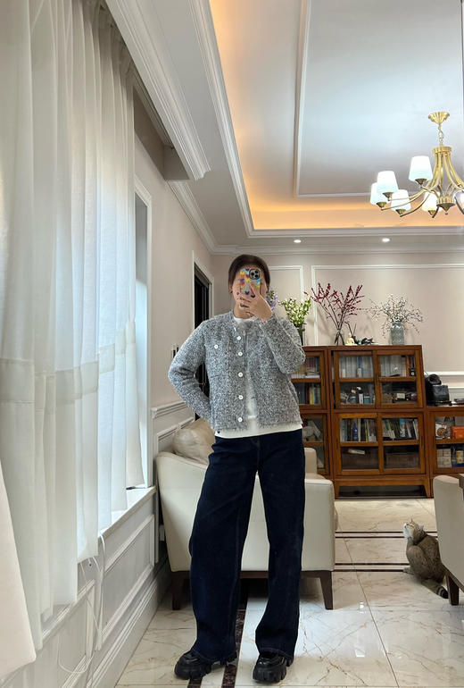 211-2 独家圆正 小禾主推 254款 阔腿直筒牛仔裤 显瘦藏肉肉 梨型身材大腿粗必入 商品图11