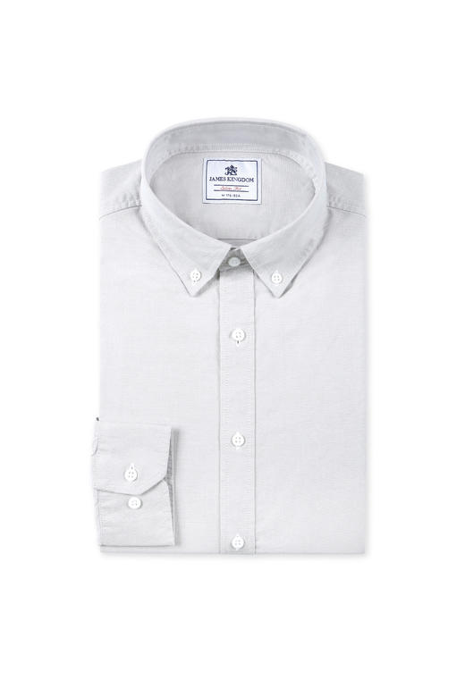 占姆士男士纯棉牛津纺衬衫团购批发 商品图3