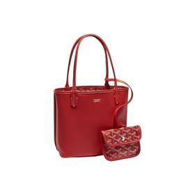 GOYARD Anjou 双面双色Y字老花满印 帆布拼牛皮 子母包托特包购物袋 单肩包手提包 迷你 女款