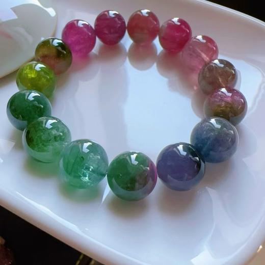 12mm-13mm单圈西瓜碧玺手串 商品图2