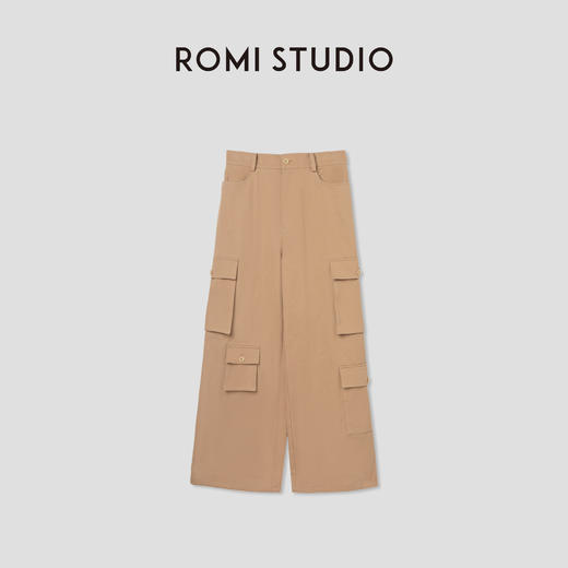 ROMI STUDIO“复古随性”春夏百搭宽松直筒休闲裤K3043 商品图0