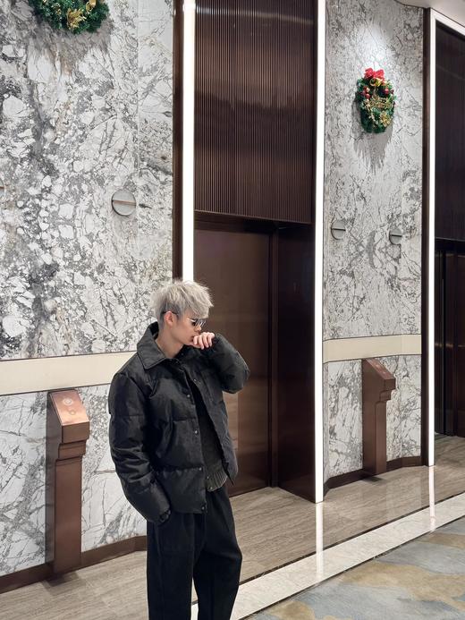 CD 24fw oblique 科技暗纹提花满印薄款立领夹克羽绒外套 商品图7