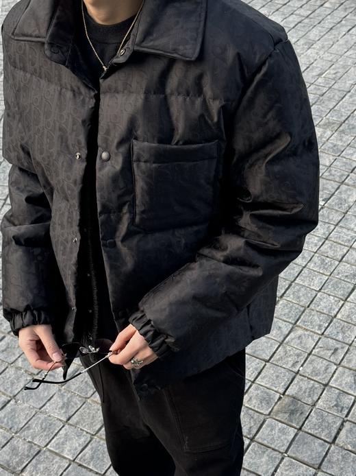 CD 24fw oblique 科技暗纹提花满印薄款立领夹克羽绒外套 商品图5