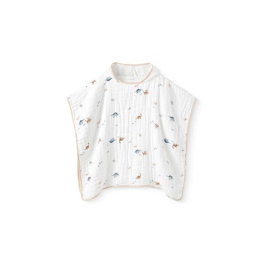 英氏婴童浴袍大尺寸纯棉吸水婴儿抗菌泡泡纱浴巾25年YMJYJ0R089A YMJYJ0R092A 商品图4