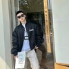 B家 24fw boxing标语飞行bomber夹克 商品缩略图1