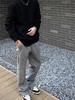驴家 24ss 灰色空气层太空棉微喇西装卫裤 商品缩略图1