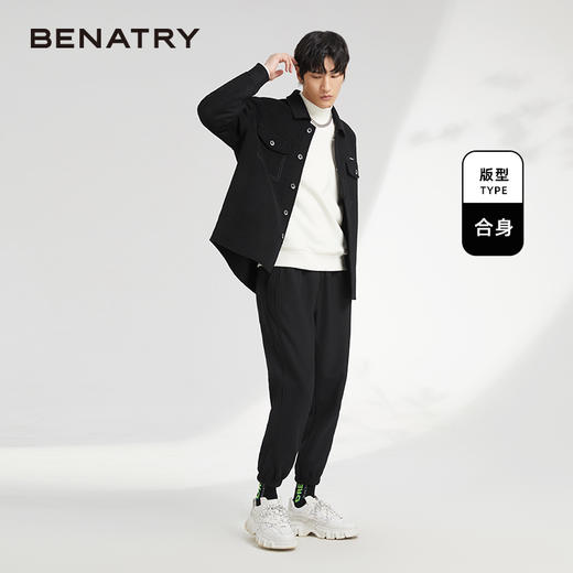 贝纳川百搭羊毛男士休闲衬衫式外套ECK419002 商品图2