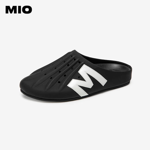 MIO米奥厚底包头拖鞋平跟舒适一脚蹬低帮休闲女凉鞋M252253232 商品图0