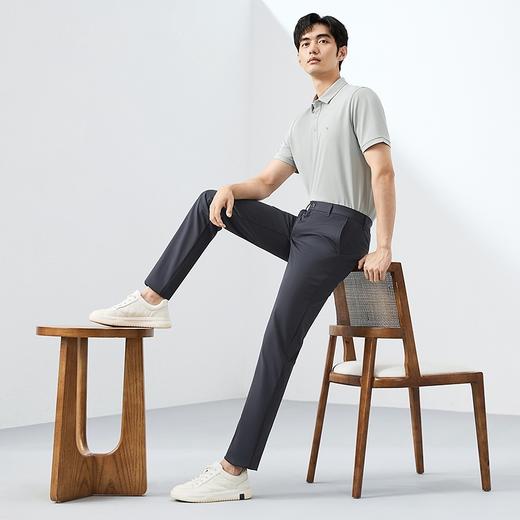 【天蚕系列】柒牌男士休闲裤2025春夏新款商务通勤上班修身直筒长裤128H71890 商品图3