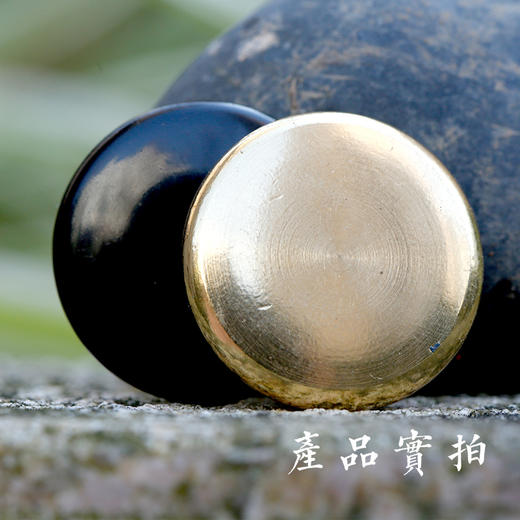 纯黄铜围棋棋子金色黑色精制 商品图0