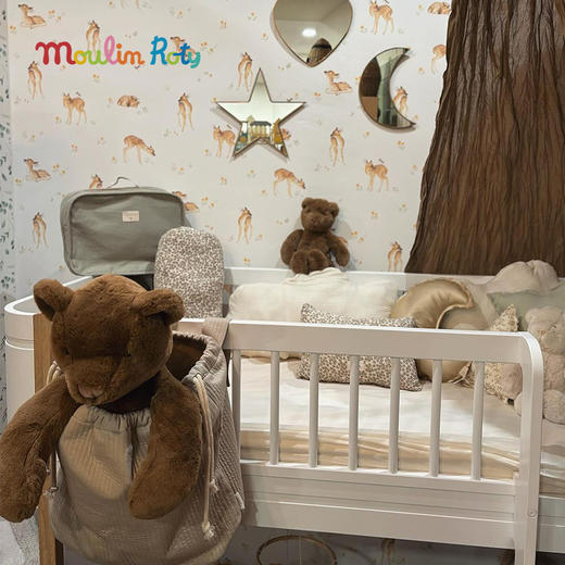 Moulin Roty 小号奶油色小兔 法式玩偶 适合年龄0岁+ 小熊阿瑟与小兔路易森系列 法国玩具 680031 商品图5