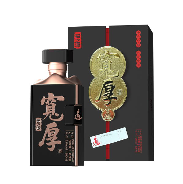 大邑特产蜀之源浓香型白酒【宽厚·道】500ml 52度