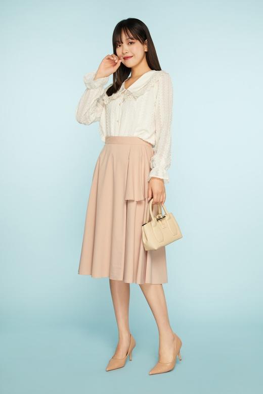 amadella 蕾丝花边领提花衬衣 11472 商品图4