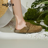 Safiya/索菲娅2025索菲娅咖啡庄园复古软底休闲外穿勃肯洞洞鞋SFD1110406 商品缩略图4