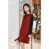 剩S/M/L/XL 米思阳2026春季新款韩版羊毛混纺连衣裙气质减龄无袖V领背心裙女 商品缩略图0