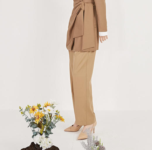 NUTS春季新品时尚休闲阔腿纯色长裤女211073007B 商品图8