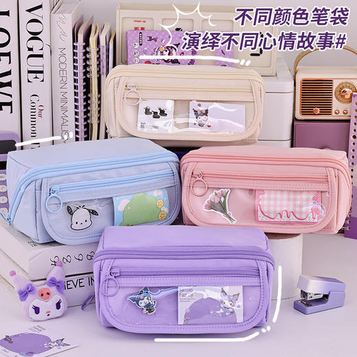 【九层大容量！棱镜笔袋】透明笔袋ins风高颜值大容量中小学生男孩女孩用简约铅笔盒。ry 商品图3