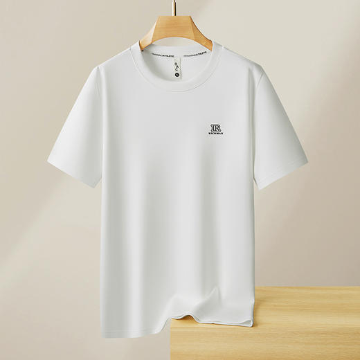 【新款DX】大依优型大码圆领短袖T恤轻奢时尚潮流男士短袖上衣男士加肥加大码内搭 商品图1