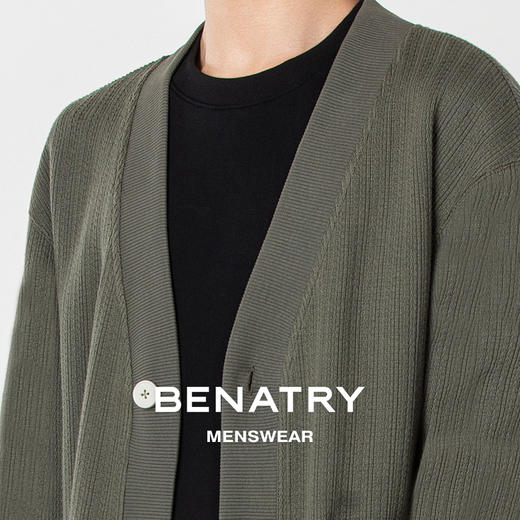 贝纳川百搭V领男士开衫外套ECP316002 商品图2