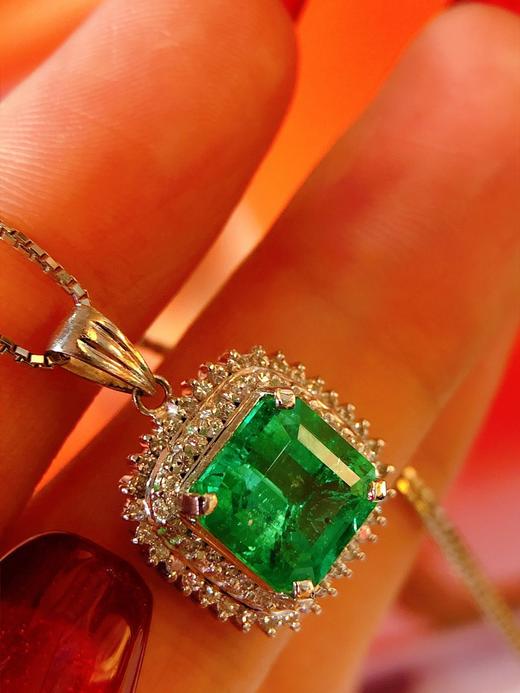 3.2ct刻面祖母绿吊坠 商品图2