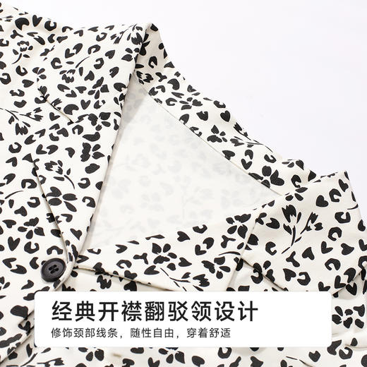 都市丽人女士棉质短袖套装薄32支纯棉单面舒适外出短袖类LHH1C6 商品图4