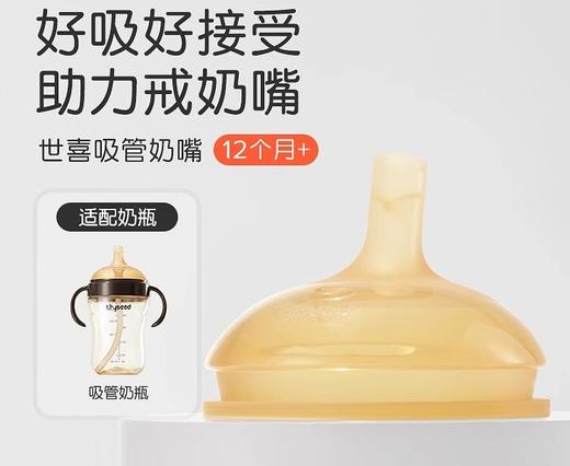 世喜吸管奶嘴适配吸管奶瓶（12月龄+宝宝适用） 商品图0